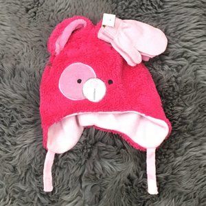 Sears | Girls Winter Hat and Mitten Set | 2 Pieces | One Size (Toddler)